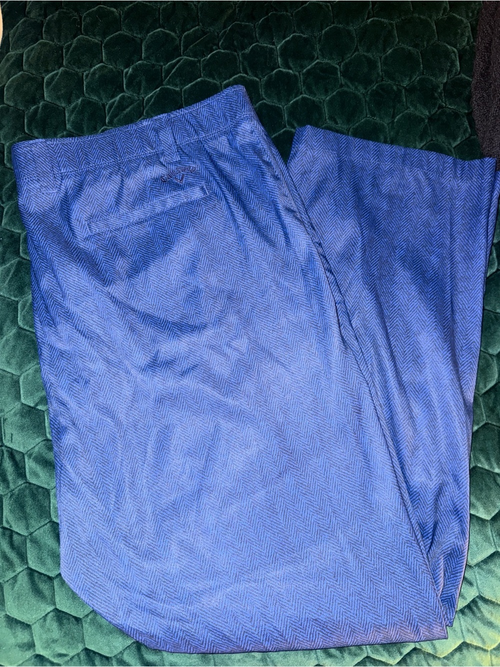 Callaway Men's Royal Blue Herringbone Chino Golf Pants